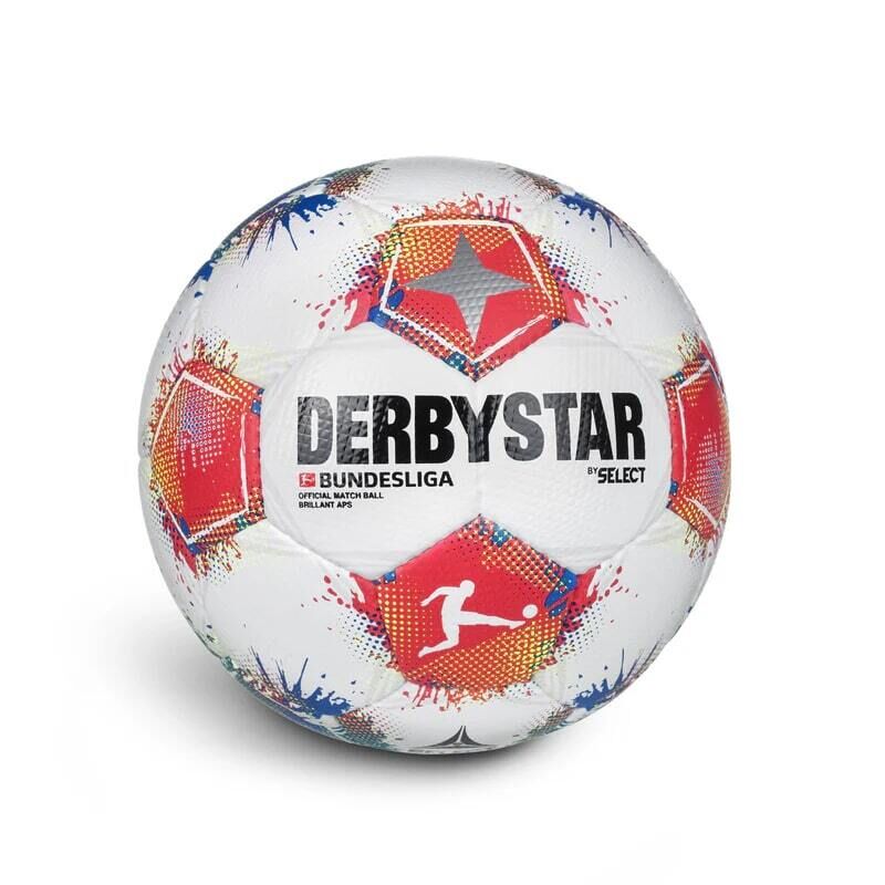 10er Paket Derbystar Bundesliga Brillant APS v 25 Spielball weiss/rot/blau 5