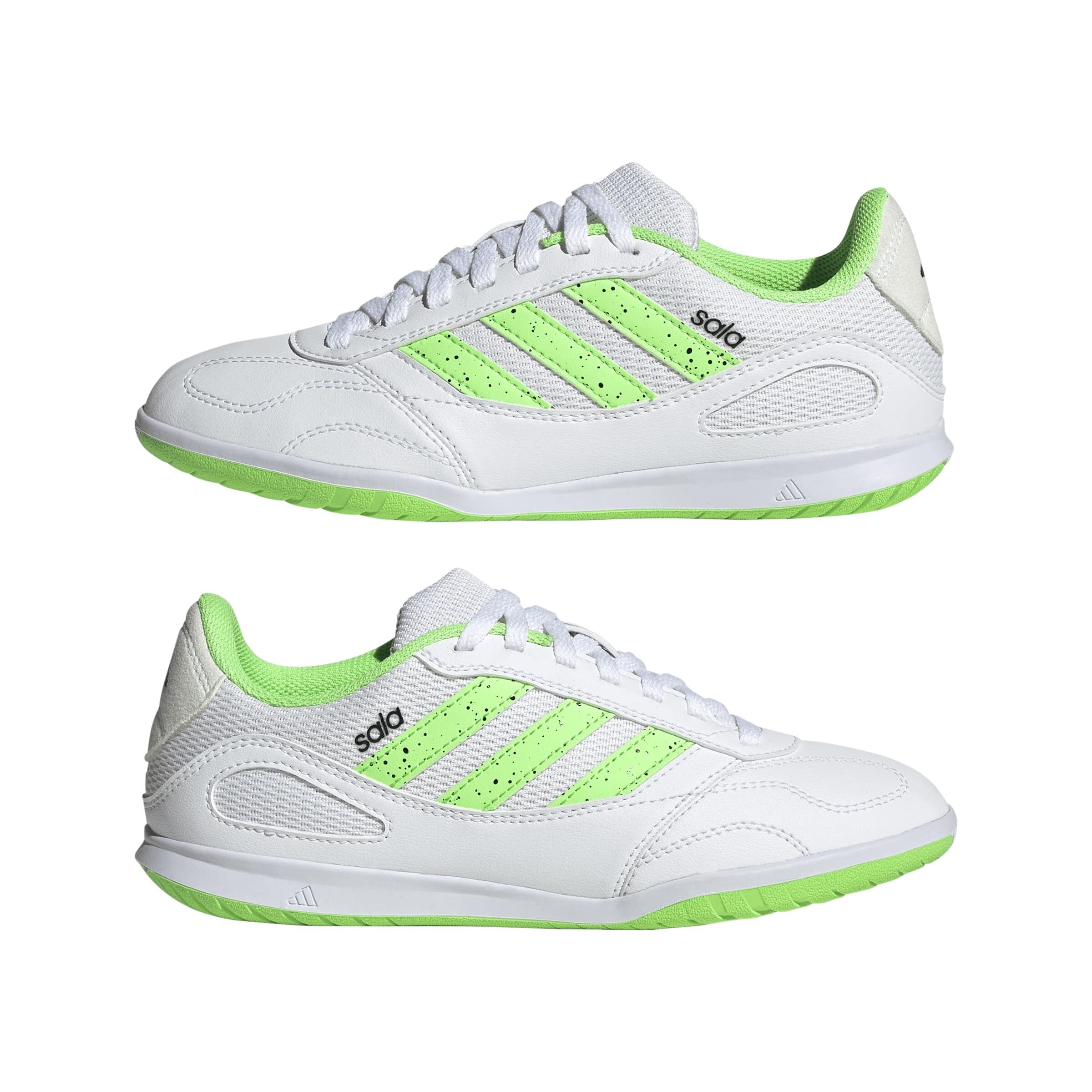 adidas SUPER SALA III Indoorschuhe Kinder JR5402 weiß/grün 5½ (38 2/3 EU)