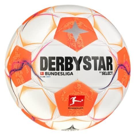 10er Paket Derbystar Bundesliga Club Light v24 Trainingsball weiß/orange 5