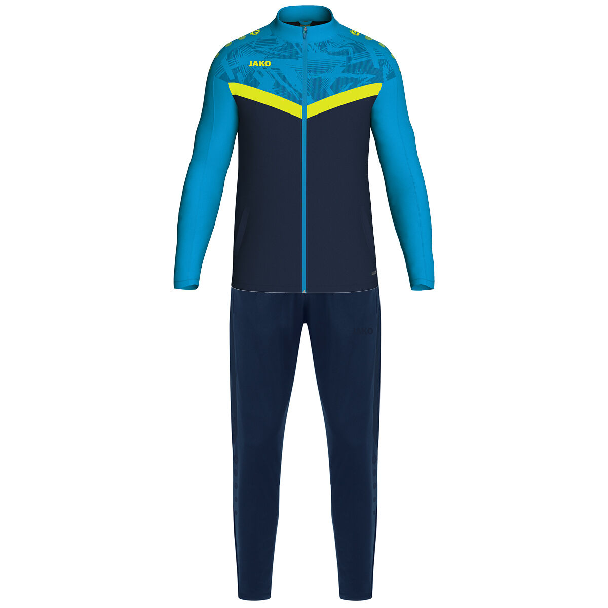 marine/JAKO blau/neongelb