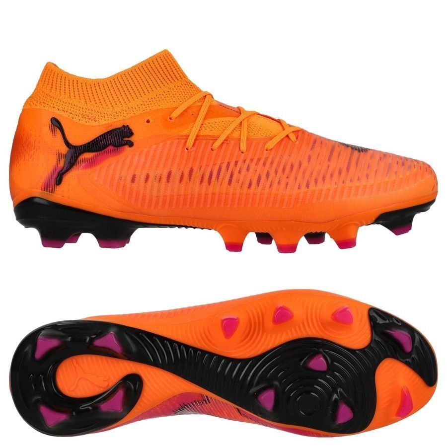 Puma Future 8 Pro FG/AG Fussballschuhe heat fire-puma black-ravish 48