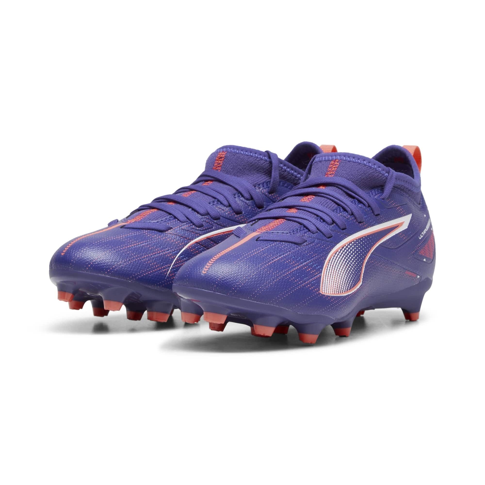 Puma Ultra 5 Match FG/AG Kinder Fussballschuhe lapis lazuli-puma white-sunset glow 32