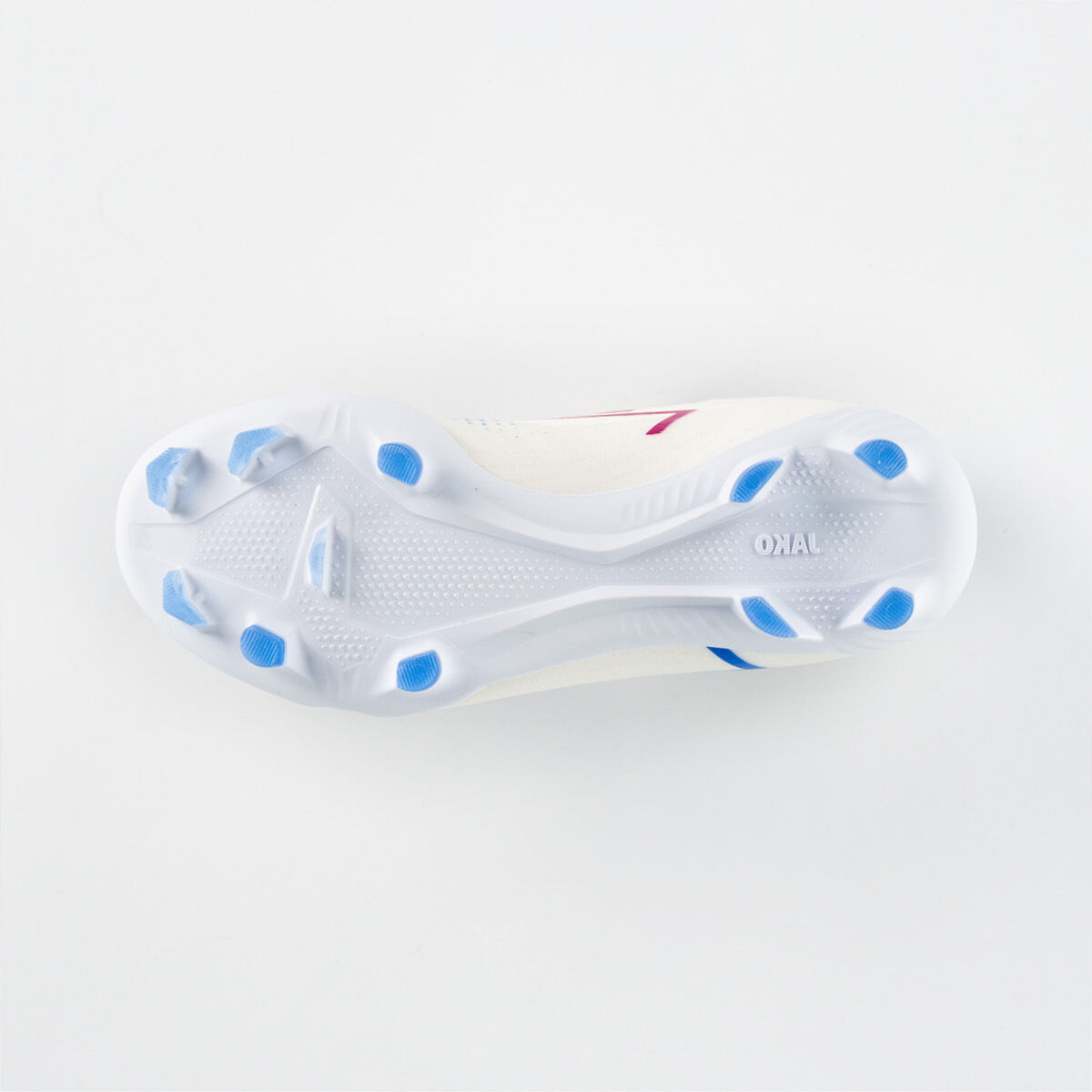 JAKO RS89 Academy FG/AG Fussballschuhe Kinder weiß/rhodamine rot/blau 38,5