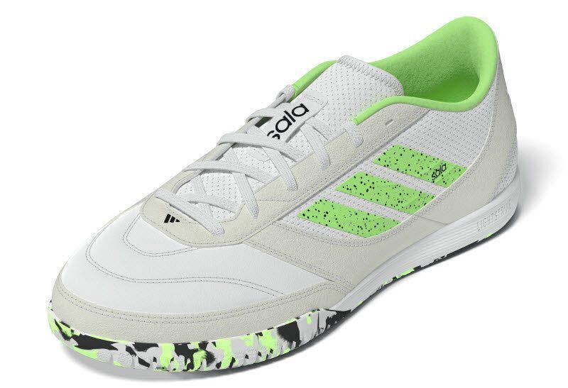 adidas TOP SALA III Competition II  Indoorschuhe JH6294 weiss/grün/schwarz 13 (48 2/3 EU)