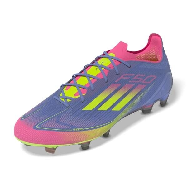 adidas F50 ELITE FG Fussballschuhe blau/gelb/pink 13 (48 2/3 EU)