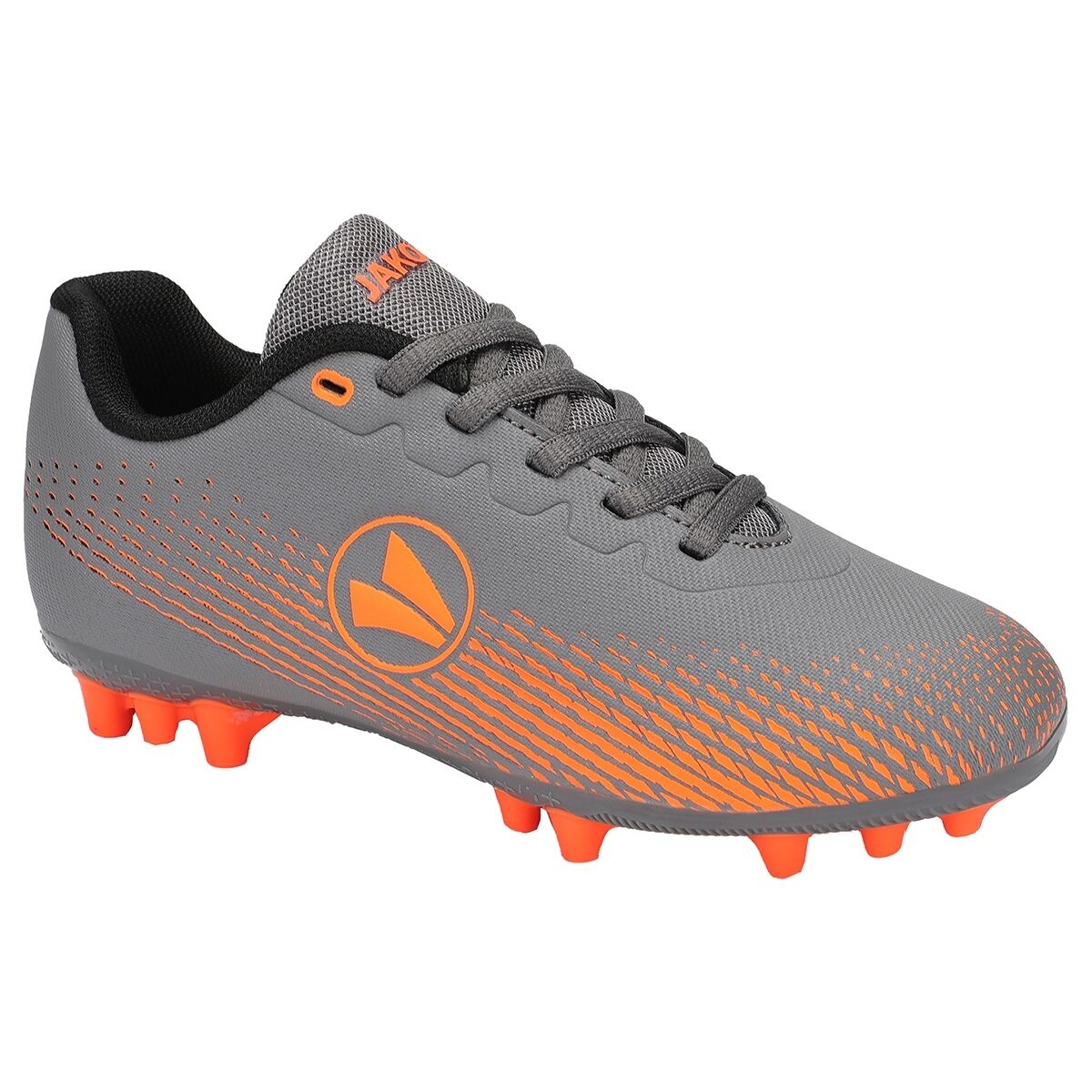 Jako Lightining AG Junior Fussballschuhe steingrau/neonorange 28