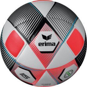 10er Ballpaket erima Hybrid Match Spielball silver/fiery-corel 5 #1