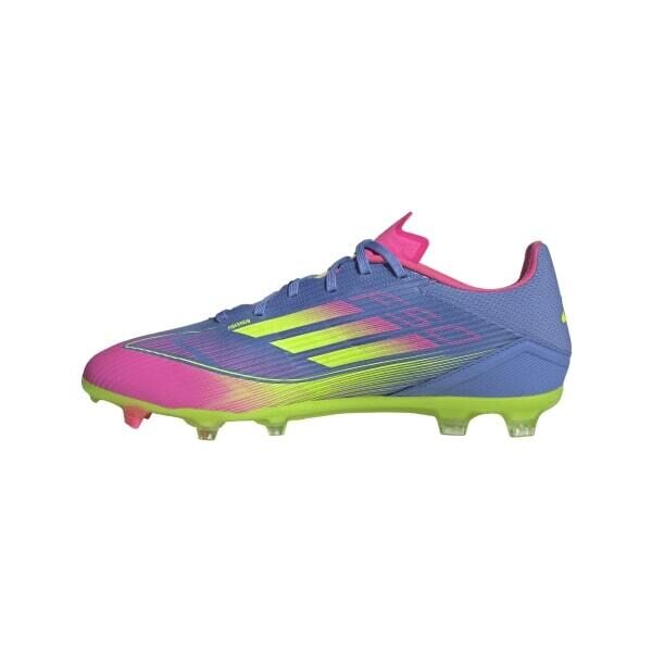 adidas F50 LEAGUE FG/MG Fussballschuhe blau/gelb/pink 13 (48 2/3 EU)