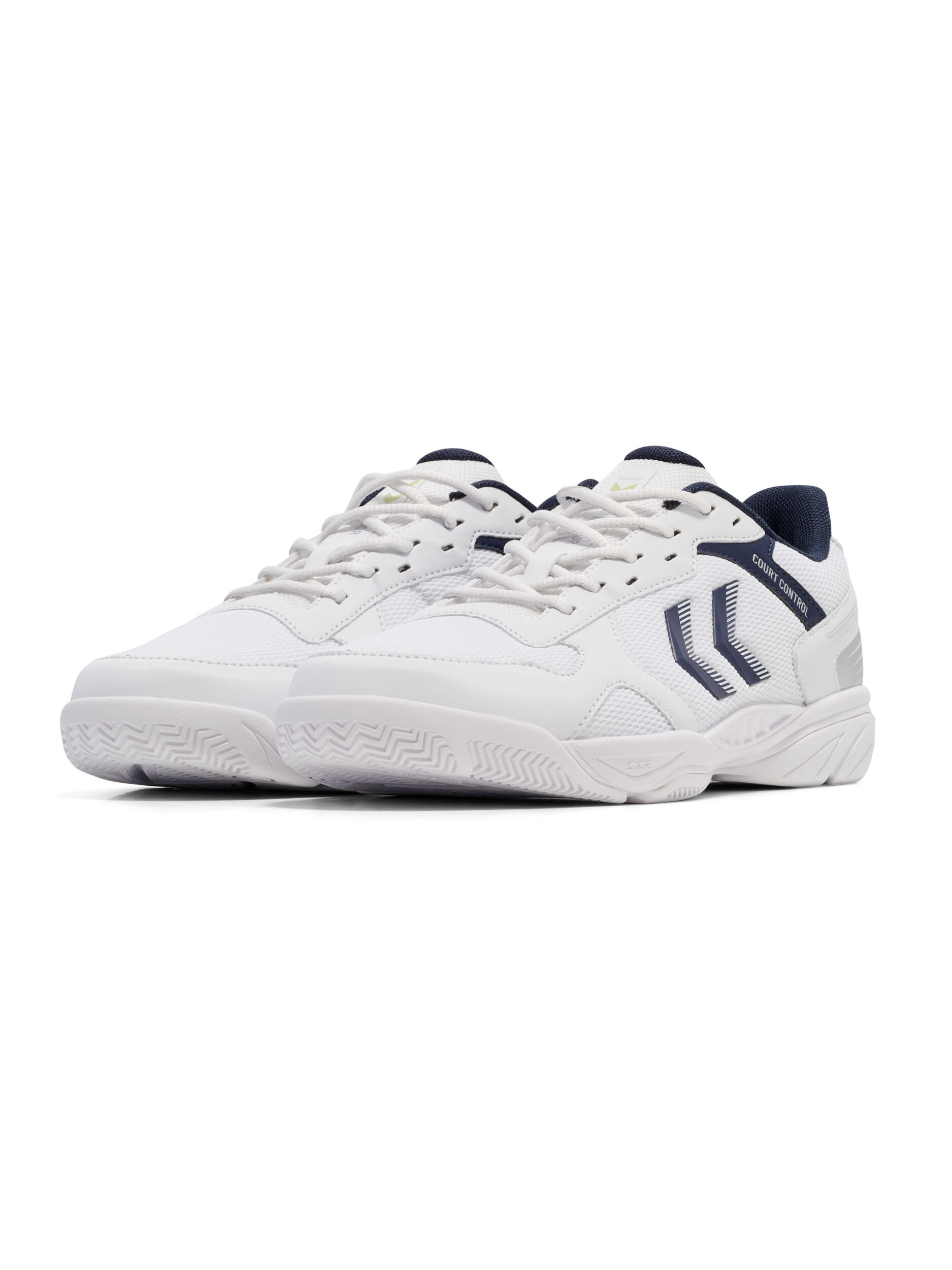 HUMMEL COURT CONTROL II - WHITE/BLACK IRIS - 36,5