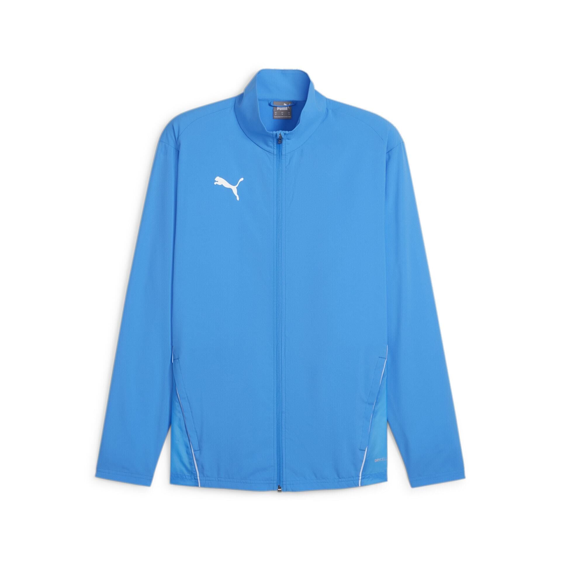 Puma teamGoal Sideline Jacket electric blue lemonade-puma white L