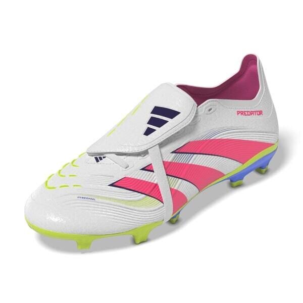 adidas PREDATOR LEAGUE FT FG/MG Fussballschuhe weiß/pink/gelb 13 (48 2/3 EU)