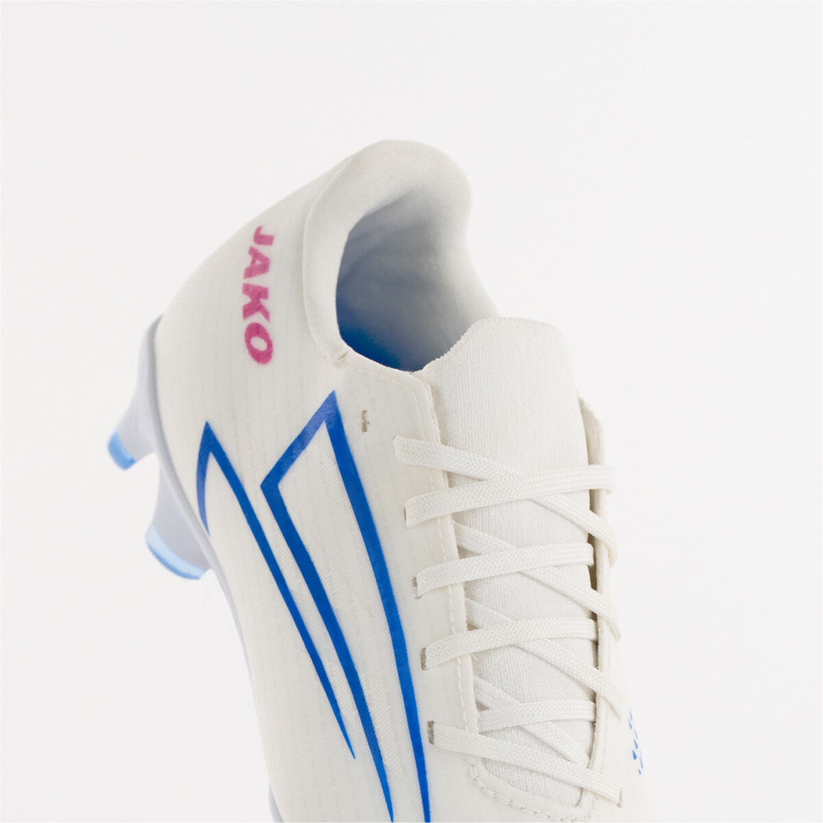 JAKO RS89 Academy FG/AG Fussballschuhe Kinder weiß/rhodamine rot/blau 38,5