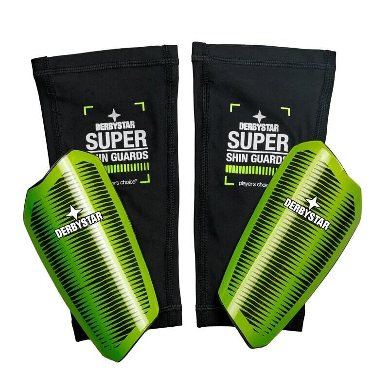 Derbystar SBS-SUPER v25 Schienbeinschoner schwarz/grün XS