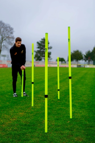 Lynxsport GmbH Höhenverstellbare Slalomstangen - 5er Set - mit Erdspieße