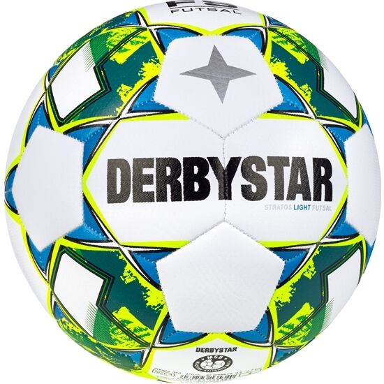 Derbystar Futsal Stratos Light v23, weiss gelb blau, 4
