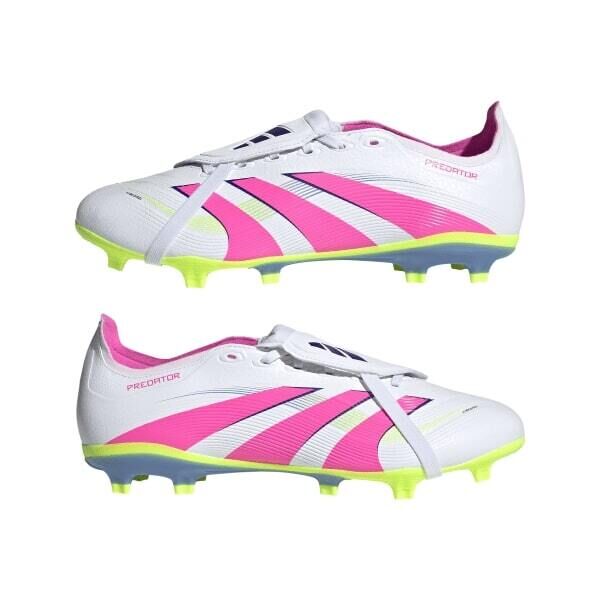 adidas PREDATOR LEAGUE FT FG/MG Fussballschuhe weiß/pink/gelb 13 (48 2/3 EU)