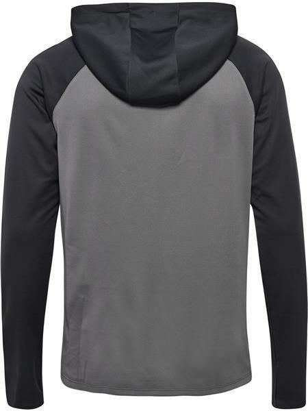HUMMEL hmlLEAD 2.0 ZIP HOODIE - STEEL GRAY/ASPHALT - 2XL