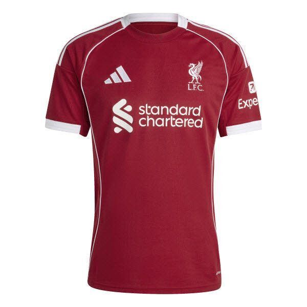 adidas FC Liverpool Heimtrikot Saison 2025/2026 Erwachsene rot/weiß XS adidas FC Liverpool Heimtrikot Saison 2025/2026 Kinder