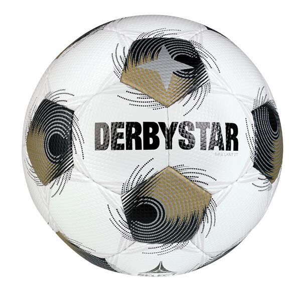 10er Ballpaket Derbystar FB-BRILLANT TTv25 Trainingsball - weiss/gold/silber - 5