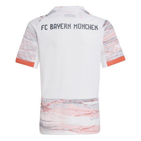 adidas FC Bayern München Auswärtstrikot Saison 2025/2026 Kinder weiß/grau/orange 176