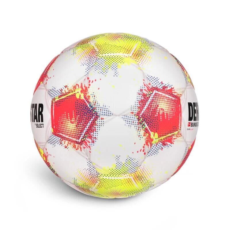 10er Ballpaket Derbystar Bundesliga Club S-Light v25 Trainingsball weiß/rot/gelb 3