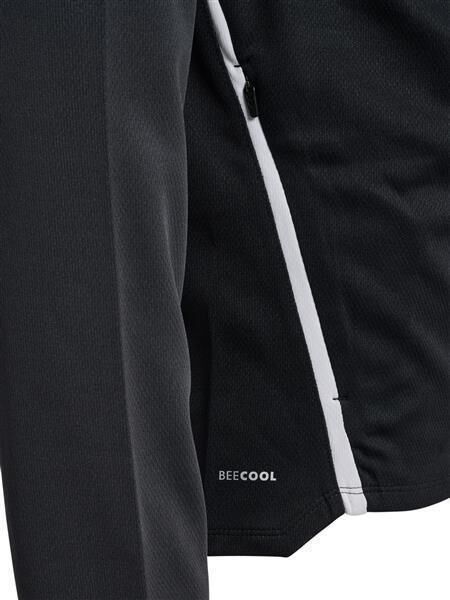 HUMMEL hmlLEAD 2.0 ZIP HOODIE - BLACK/ASPHALT - 2XL