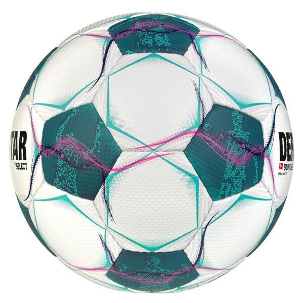 10er Paket Derbystar Fussball-BL BRILLANT TT - weiss/grün - 5