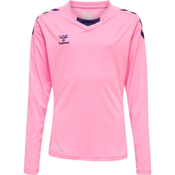 Hummel hmlCORE XK POLY JERSEY L/S KIDS - COTTON CANDY - 140