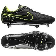 Nike Tiempo Genio Leather SG Fussballschuh schwarz/gelb 42,5