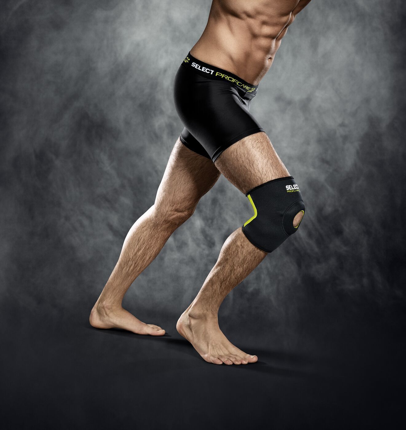 Select Kniebandage mit Kniescheibenstütze schwarz XL