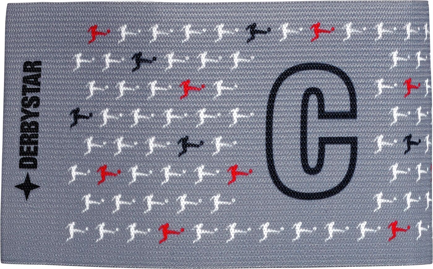 Derbystar Bundesliga Kapitänsbinde v22, grau schwarz rot, Junior