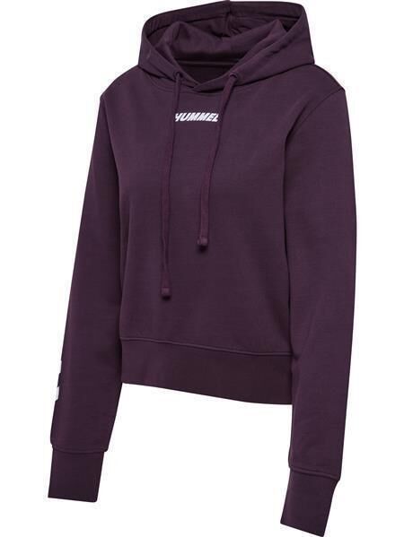 HUMMEL hmlELEMENTAL SHORT HOODIE WOMAN - PLUM PERFECT - M