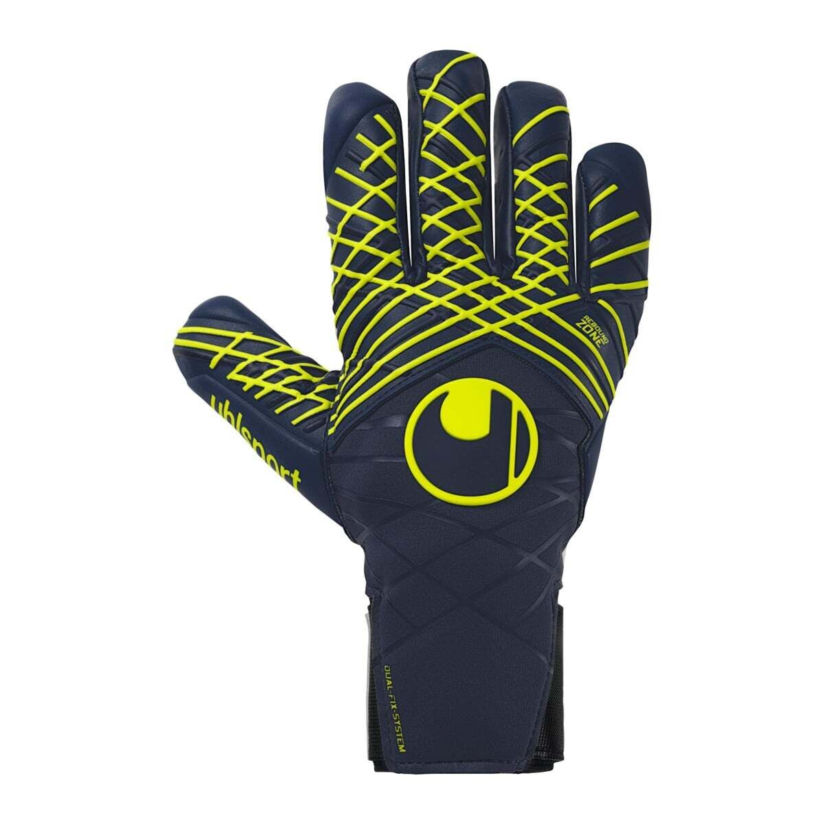 Uhlsport Prediction Absolutgrip HN Torwarthandschuhe marine/weiß/fluo gelb 8