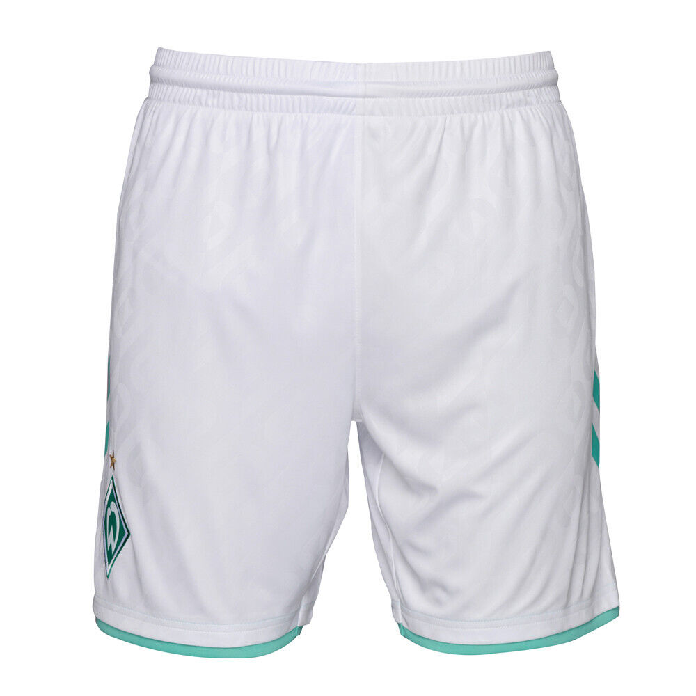 Hummel Werder Bremen Auswärtsshort Saison 2023/2024 Erwachsene weiß S