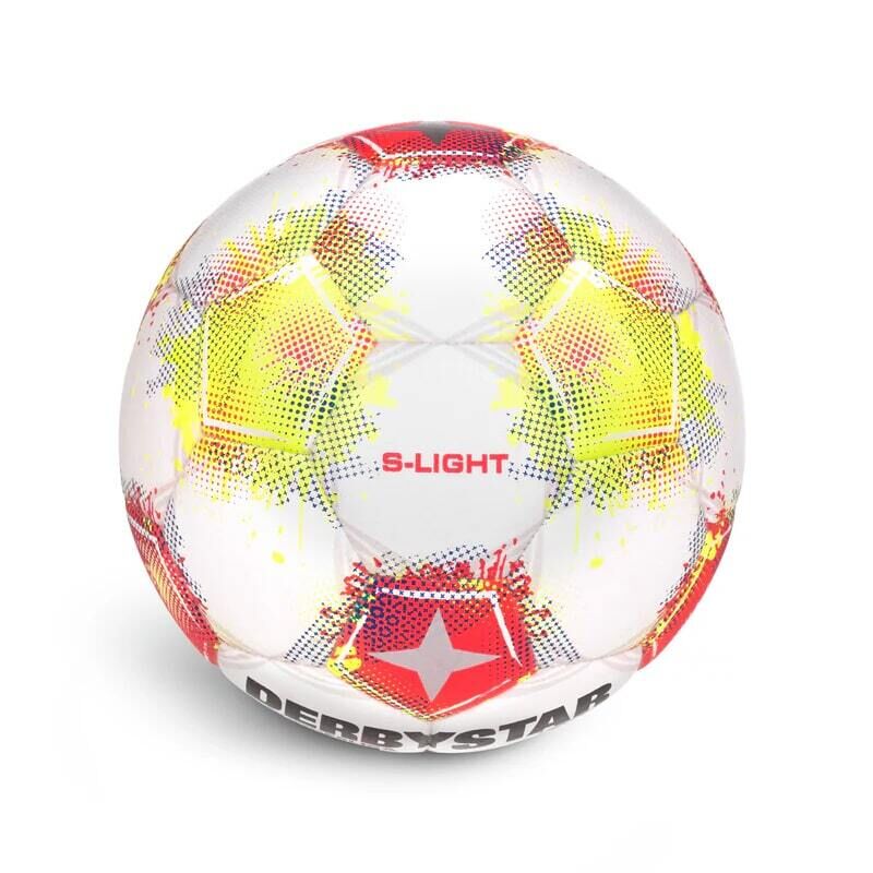 Derbystar Bundesliga Club S-Light v24 Trainingsball weiß/rot/gelb 3 10er Ballpaket Derbystar Bundesliga Club S-Light v25 Trainingsball weiß/rot/gelb 3