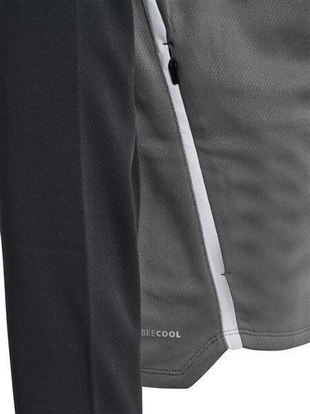 HUMMEL hmlLEAD 2.0 ZIP HOODIE - STEEL GRAY/ASPHALT - 2XL