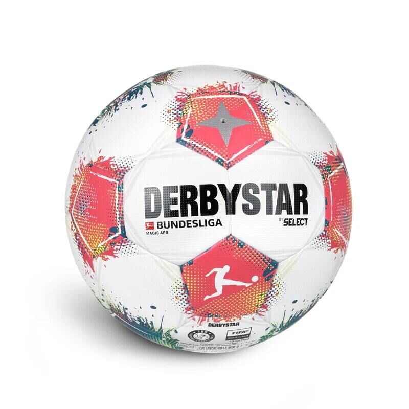 10er Ballpaket Derbystar Bundesliga Magic APS v25 weiß/rot/grün 5