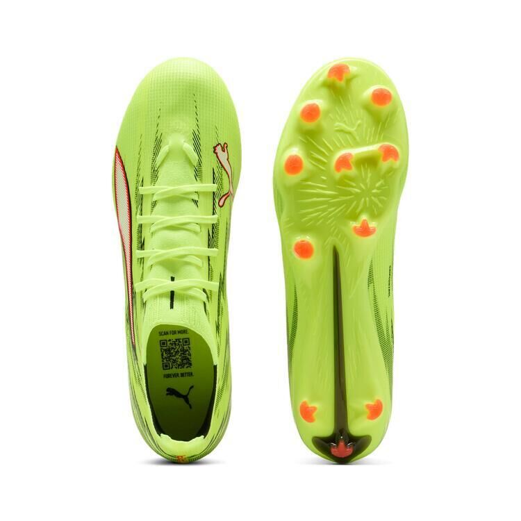 Puma Ultra 6 Match FG/AG Fussballschuhe yellow alert-puma black-glowing red-lime sque 46,5