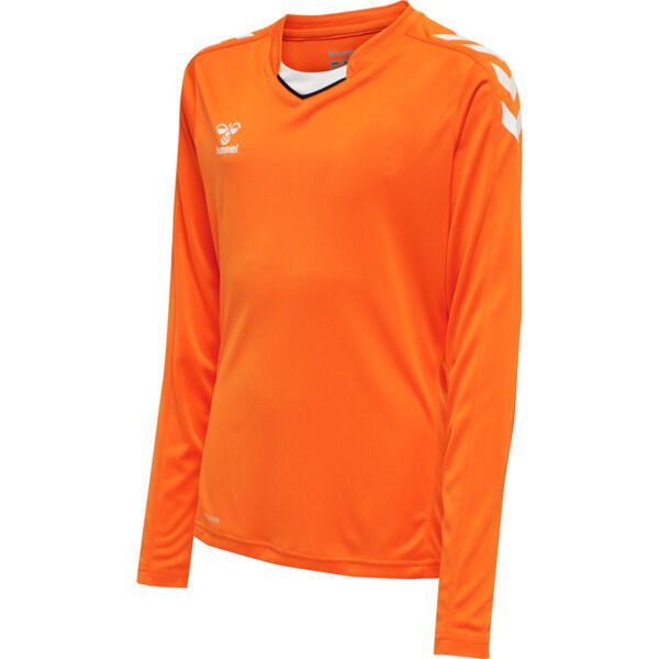 Hummel hmlCORE XK POLY JERSEY L/S KIDS - ORANGE TIGER - 176