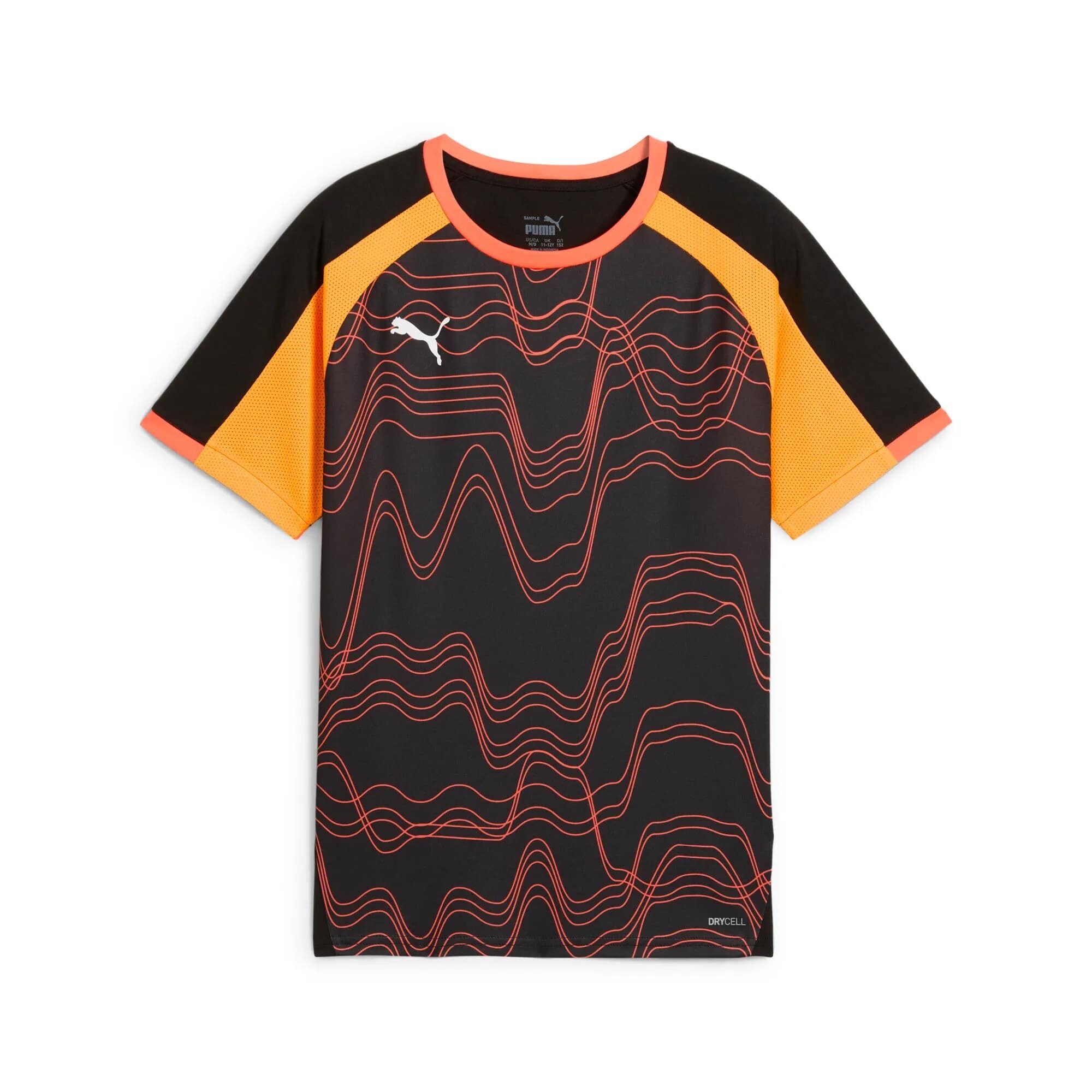 Puma IndividualLiga Graphic Jersey Kinder puma black-glowing red 176