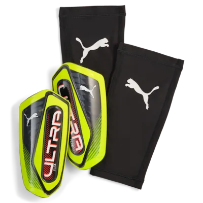 Puma Ultra Flex Sleeve Schienbeinschoner yellow alert-puma black S