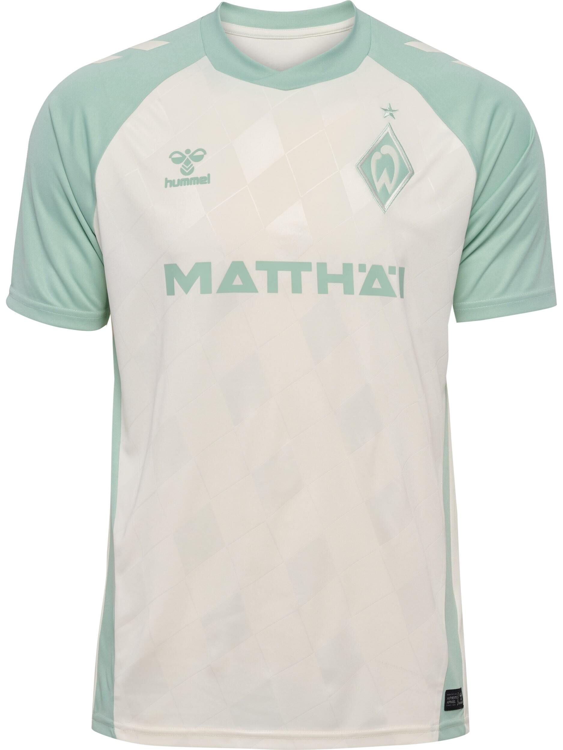 Hummel Werder Bremen Auswärtstrikot 2024/2025 Herren MARSHMELLOW/SILT GREEN 3XL