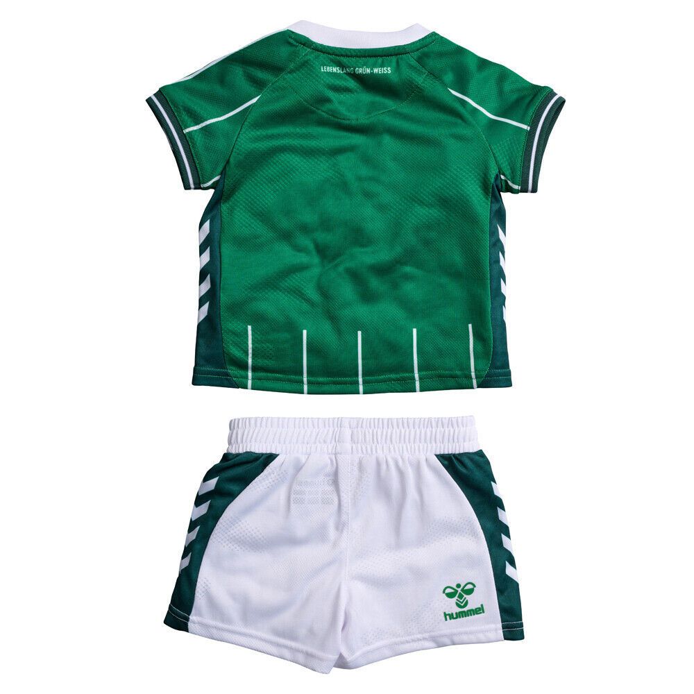 Hummel Werder Bremen Heimtrikot Mini Kit Saison 2025/2026 grün 104