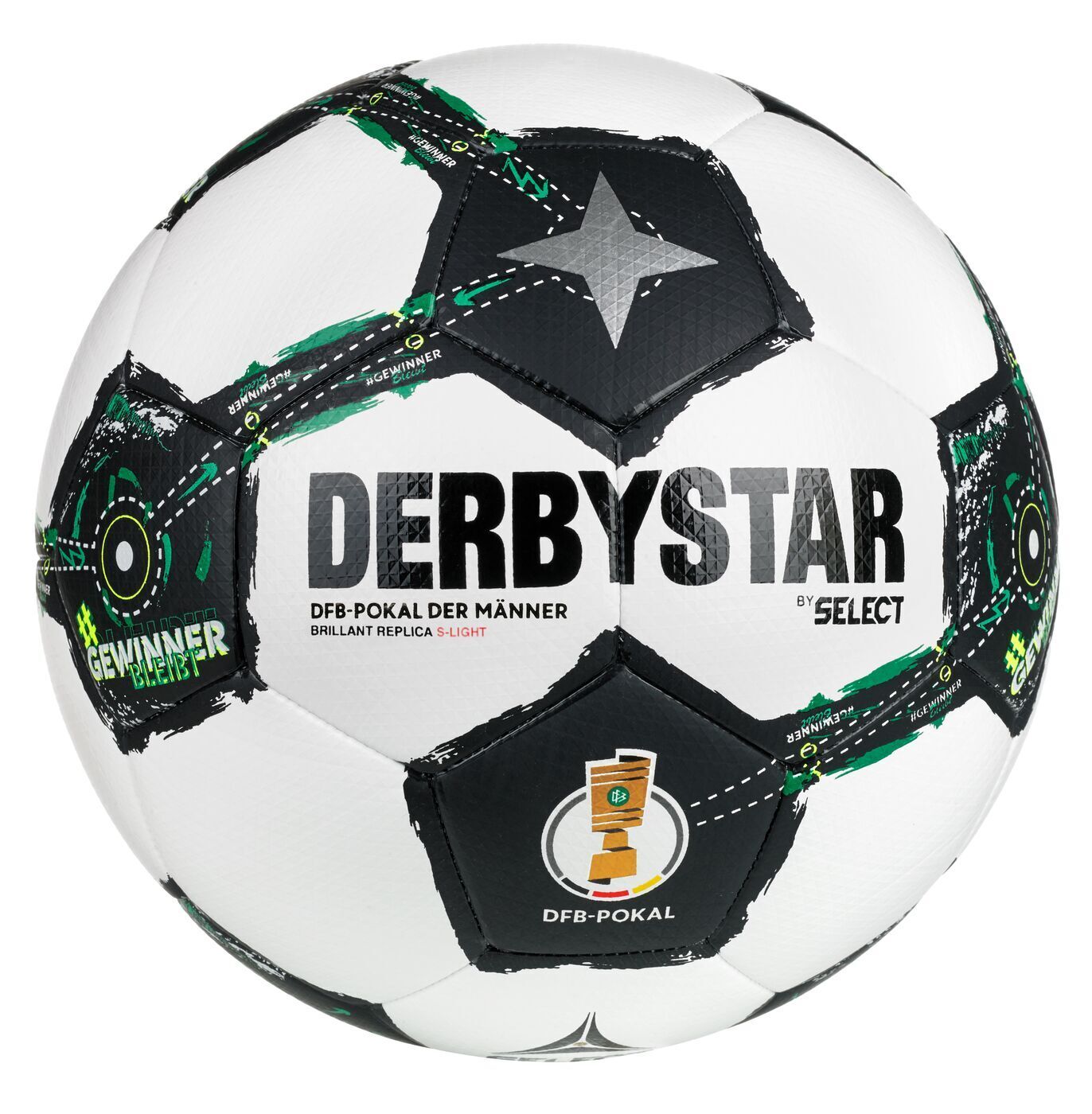 Derbystar FB-DFB Pokal BRILLANT REPLICA S-LIGHT v25 weiß/schwarz/grün 4