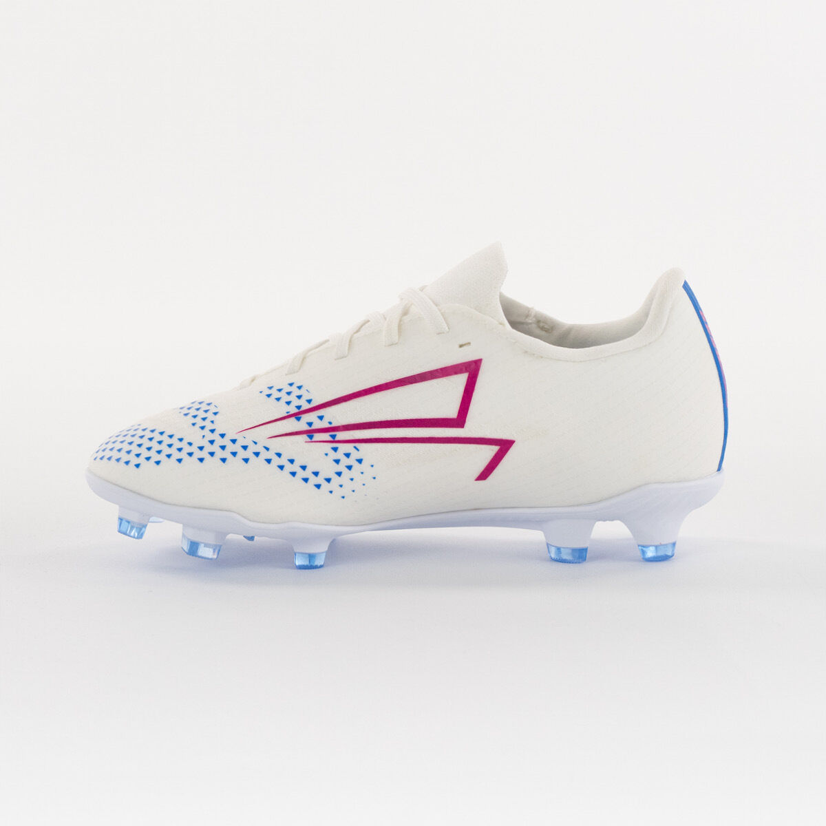 JAKO RS89 Academy FG/AG Fussballschuhe Kinder weiß/rhodamine rot/blau 38,5