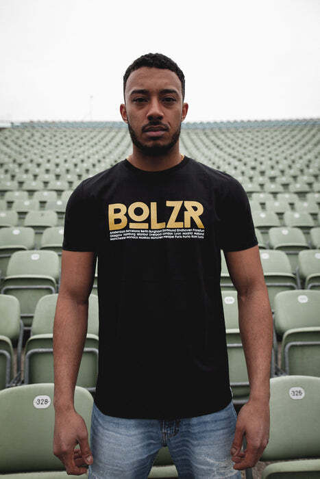 Bolzr T Shirt Schwarz Gold M