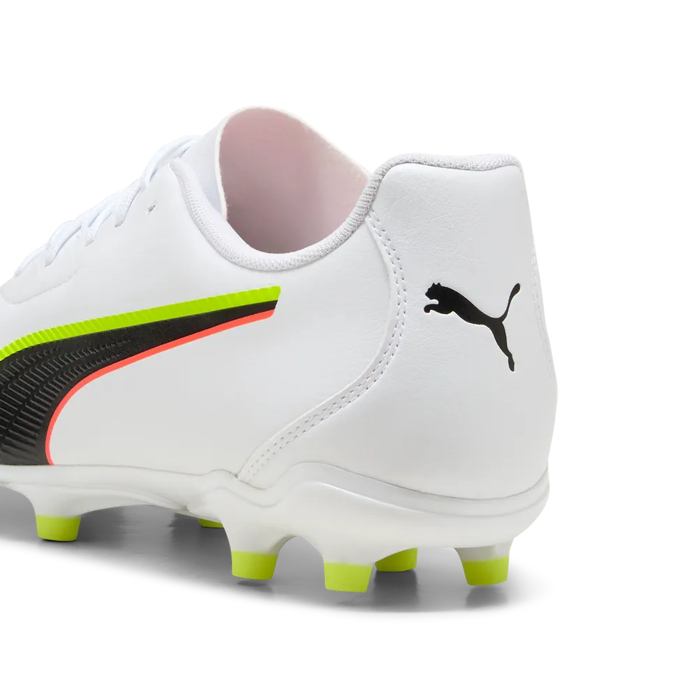 Puma King 20 Play FG/AG Fussballschuhe weiß/schwarz/rot 45