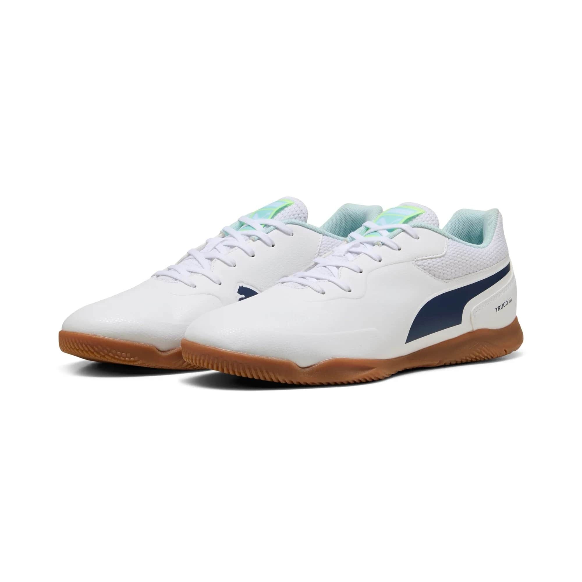 Puma Truco III Hallenschuhe puma white-aqua-fizzy light 47