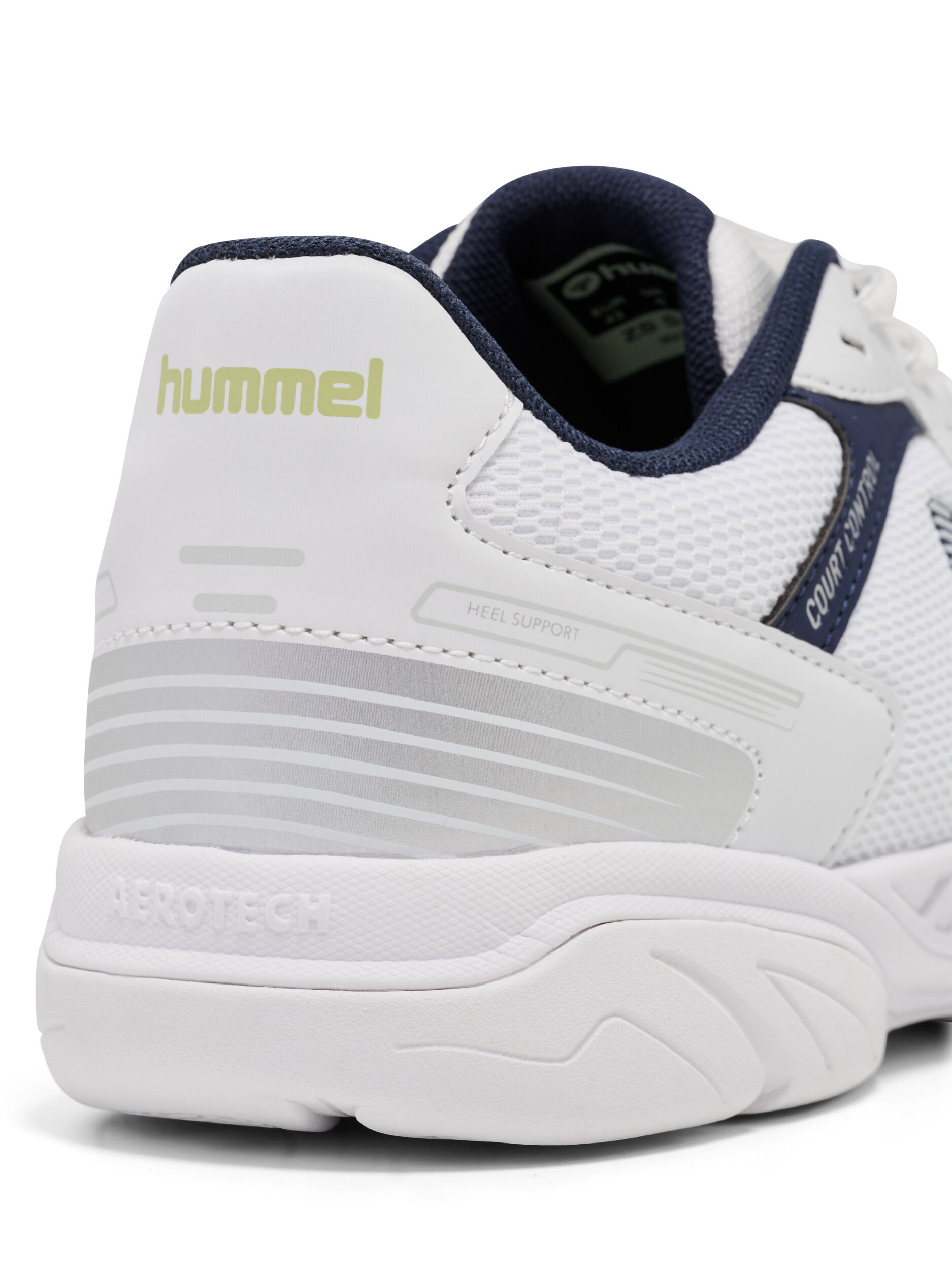 HUMMEL COURT CONTROL II - WHITE/BLACK IRIS - 36,5