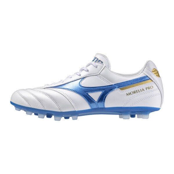 Mizuno Corporation Morelia II Pro AG (U) Fussballschuhe weiß/blau 39